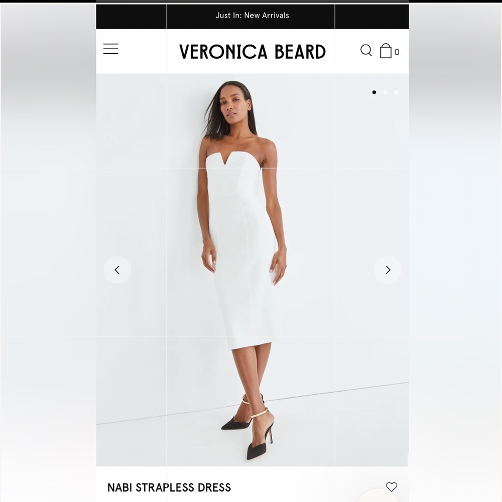 VERONICA BEARD NABI
STRAPLESS DRESS